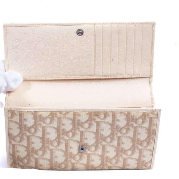 Authentic Dior Beige Floral Diorssima Wallet - Picture 4 of 11